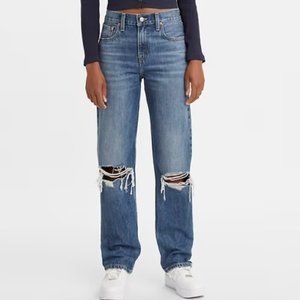 Levi's Low Pro Straight Jeans, 31, Medium Wash